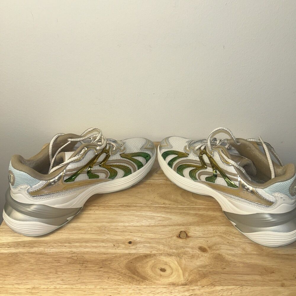 Puma Inverse Sneakers Women’s Size 9.5 White Gold Green Athletic Running Shoes - Picture 9 of 9